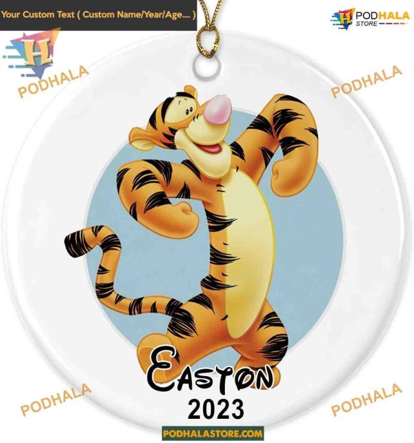 Disney Tigger 2023 Custom Family Christmas Ornaments