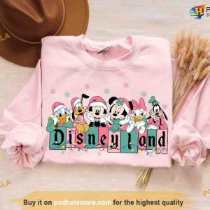 Disneyland Christmas Pink Sweatshirt, Family Funny Christmas Shirt