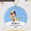 Disney's Mickey Baby's First Xmas Ornament, 2023 Ornament for New Parents