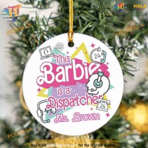 Dispatcher Essential Worker Barbie Ornament, Custom Family Ornaments