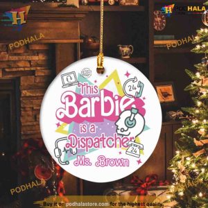 Dispatcher Essential Worker Barbie Ornament Custom Family Ornaments 3