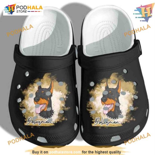 Doberman Dad Crocs, Funny Christmas Gifts for Pet Owners