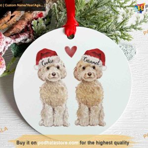 Dog Bauble Christmas Tree Accent, Personalized Pet Xmas Ornaments