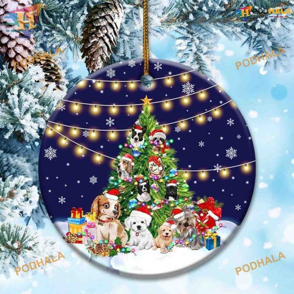 Dog Lovers Tree Ornament 2023, Family Christmas Ornaments, Hanging Decor
