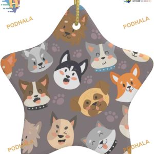 Dog Paw Christmas 2023, Personalized Family Christmas Ornaments, Xmas Decor