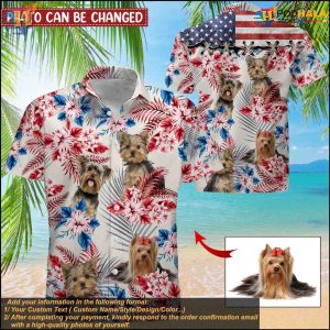 Dogs Cats Faces Hawaiian Shirt, Personalized Man's Funny Summer Shirt