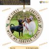 Dog's First Christmas 2023 Personalized Ceramic Ornament, Custom Pet Photo Keepsake