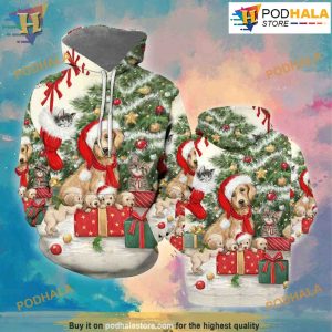 Dogs and Cat Xmas 3D Hoodie Christmas, Funny Xmas Gifts