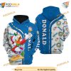 Donald Duck Blue Christmas XMAS Disney 3D Hoodie, Perfect Disney Gifts