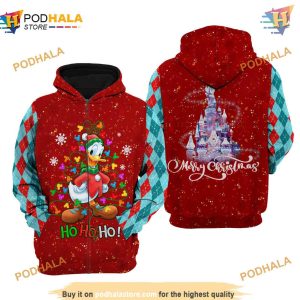 Donald Duck Christmas Disney 3D All Over Printed Hoodie Disney Apparel Musts 2