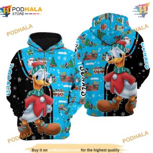 Donald Duck Christmas Disney Cartoon Graphic 3D Hoodie Great Disney Gifts 2