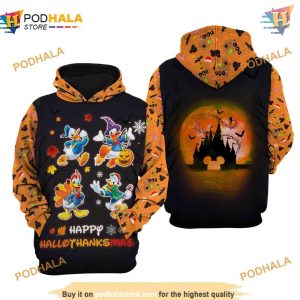 Donald Duck Hallothankmas Disney 3D Hoodie Disney Apparel Favorites 2
