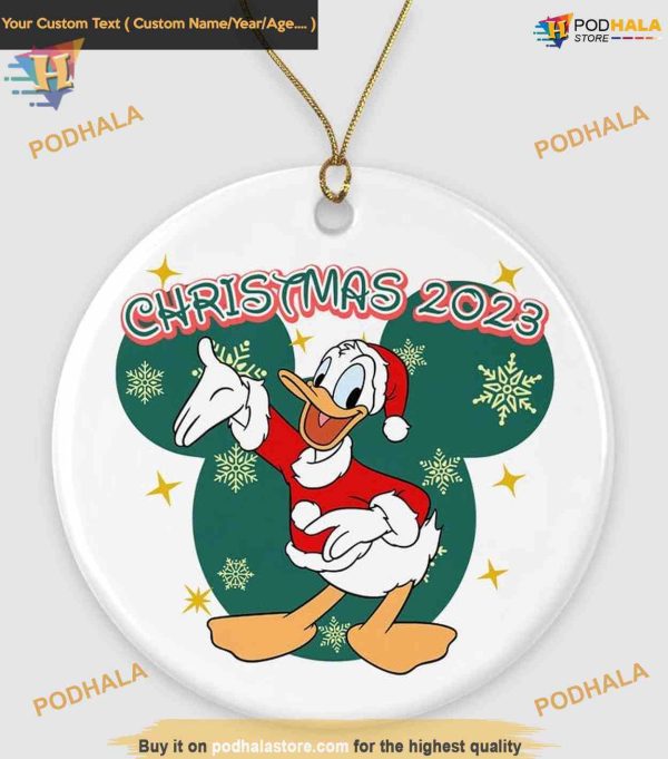 Donald’s Holiday Spirit Ornament, 2023 Disney Christmas Ornament