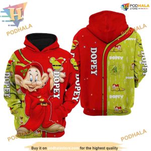 Dopey's Disney Christmas Hoodie, A Delightful Xmas Gift