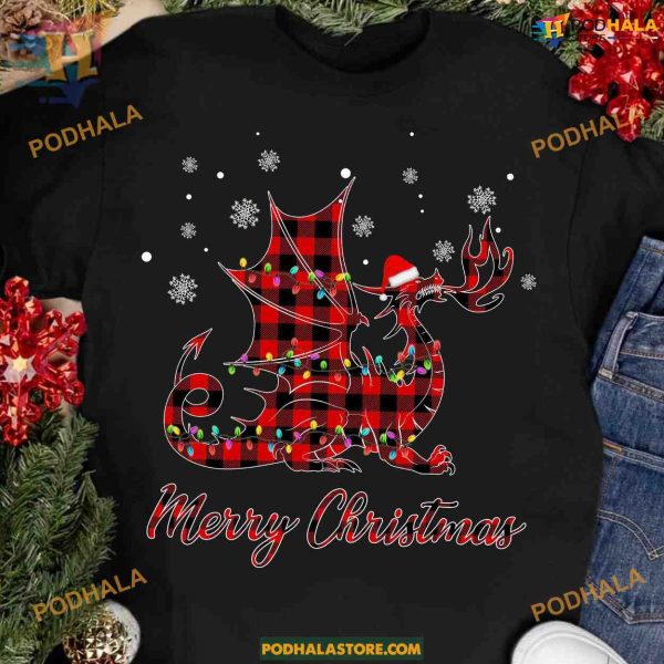 Dragon Decoration Christmas Shirt, Funny Xmas Gifts