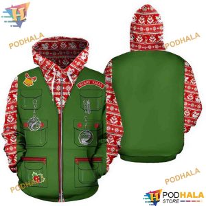 Dragon Merry Xmas Pattern Green Funny Christmas Hoodie, Xmas Gifts