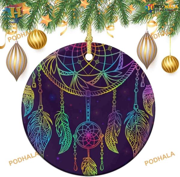 Dream Catcher Night Sky 2023, Friends Christmas Ornaments, Festive Decor