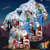 Drums Playing Santa Hawaiian Shirt, Mens Christmas Hawaiian Shirt