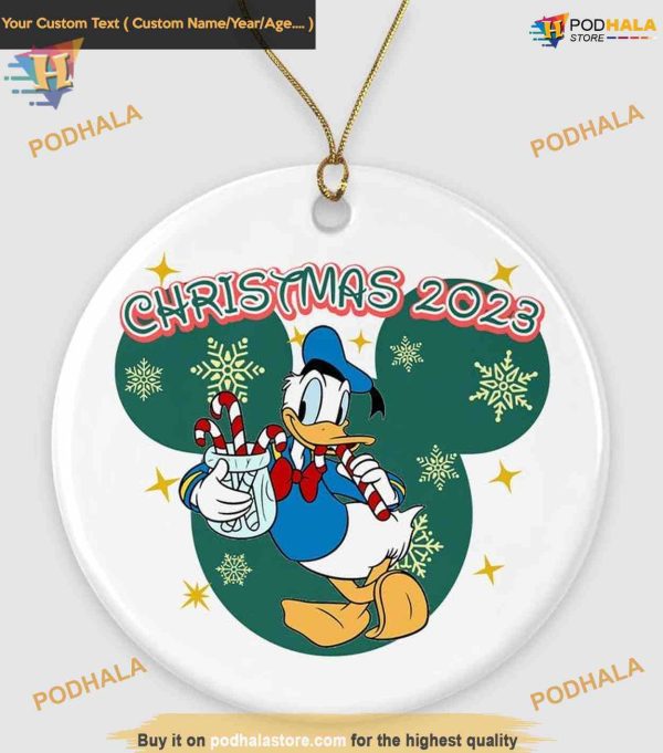 Duck-Themed Xmas Decor Ornament, Donald Duck 2023 Disney Ornament