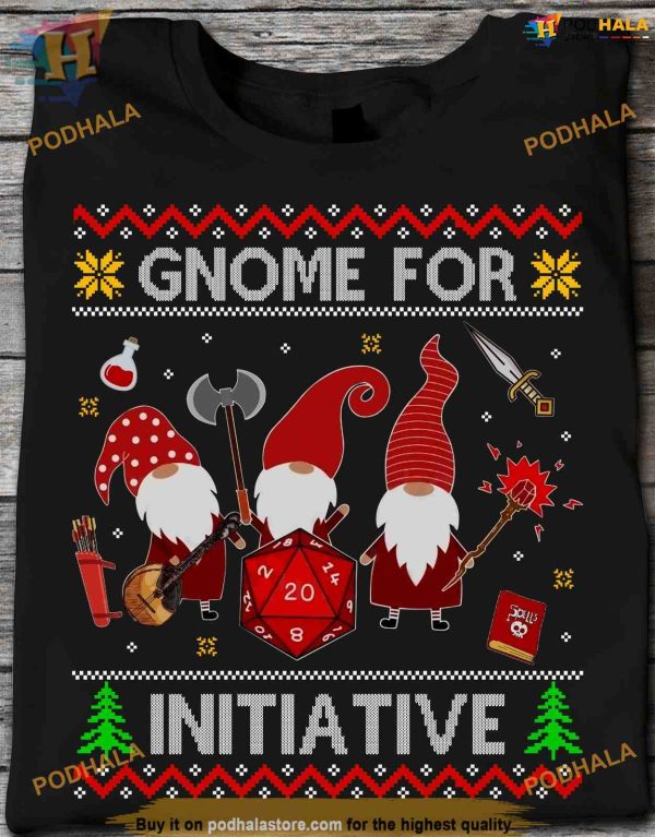 Dungeon Gnome Ugly Xmas Shirt, Funny Christmas Gift Ideas