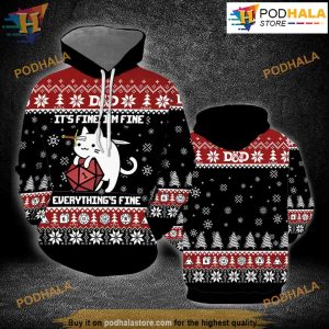 Dungeons And Dragon 3D Funny Christmas Hoodie, Xmas Gifts