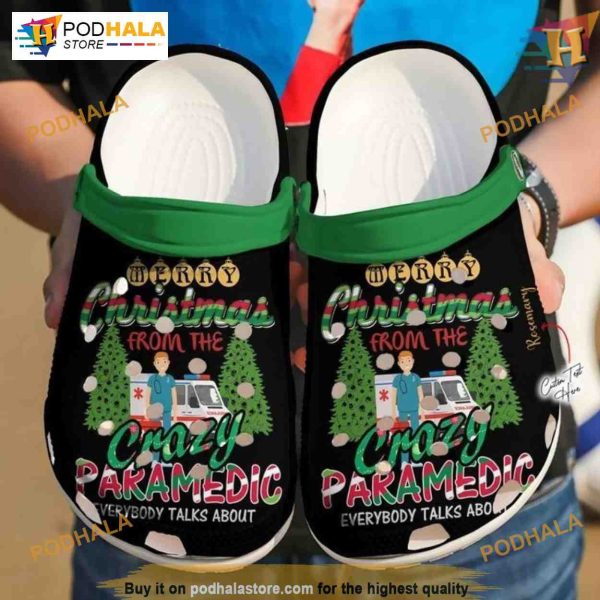 EMT Paramedic Comfort Crocs, Funny Christmas Gifts for Medical Staff
