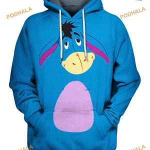 Eeyore Donkey 3D Hoodie Unique Disney Cartoon Clothing 1