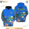 Eeyore Donkey Blue Christmas Disney 3D Hoodie, Trendy Disney Apparel