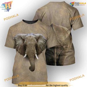 Elephant Animal Full All Over Printed Funny Costume 3D Hoodie Sweatshirt 2