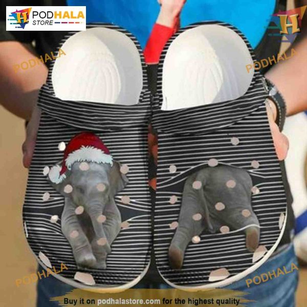 Elephant Christmas Idea Crocs, Creative Holiday Gifts for Elephant Fans