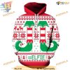 Elfie Selfie 3D Christmas Hoodie, Ideal Funny Xmas Gift