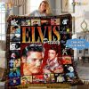 Elvis Presley Tribute Fleece Blanket, Cozy Rock 'n' Roll Fan Gift