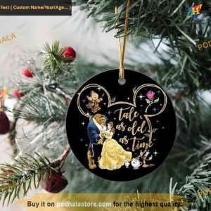 Enchanted Belle Personalized Ornament, Princess of Beauty's Christmas