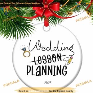 Engaged Christmas 2023 Ornament, Custom Family Ornaments