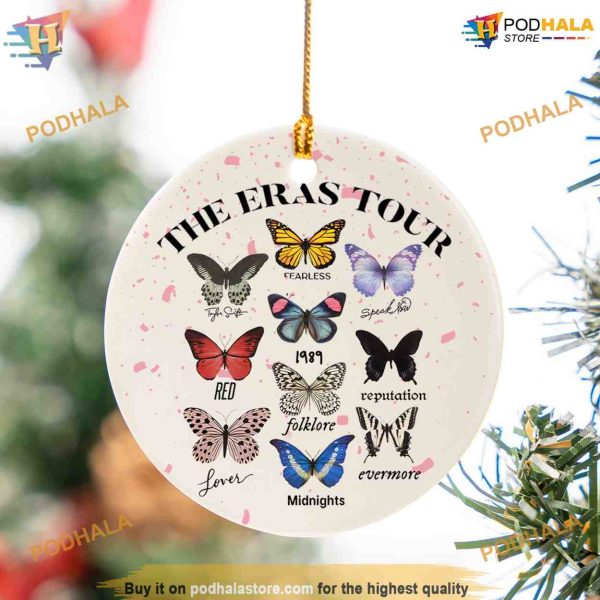 Era Tour 2024 Ceramic Ornament, Personalized Family Christmas Gifts