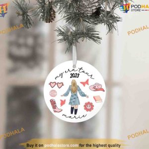 Era Tour Custom Name Ornament, Personalized Swiftie Christmas Keepsake