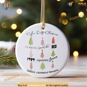 Eras Tour Highlights Custom Christmas Ornaments, Taylor Swift Inspired