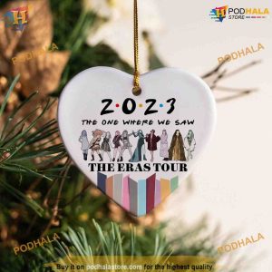 Eras Tour Ornament Concert Memory 2023 Swiftie Christmas Ceramic Keepsake 2