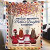 Eternal Mother-Daughter Bond Personalized Christmas Blanket