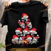 Evil Skull Christmas Hat Shirt, Dark Humor Family Christmas Shirt Ideas