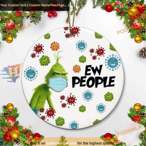 Ew People Grinch Tree Ornament, Grinch Christmas Ornaments & Decor 2023