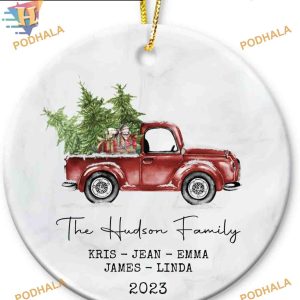 Family Christmas 2023 Ornament, Personalized Family Christmas Ornaments