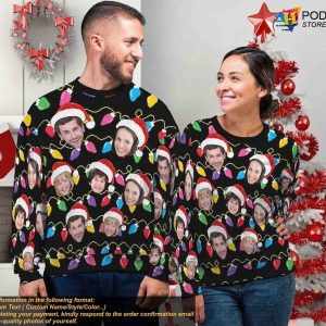 Family Christmas Sweater with Custom Faces Funny Personalized Gift 2