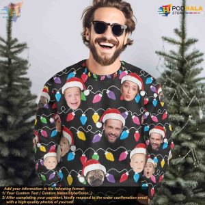 Family Christmas Sweater with Custom Faces Funny Personalized Gift 3
