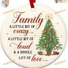 Family Christmas Tree Ornaments, 2023 Xmas Decor, Ceramic Gifts for Relatives