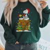 Family Christmas with Snoopy Sweatshirt Long Sleeve Hoodie