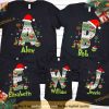 Family Grinch Alphabet Shirt, Grinch Xmas Shirt, Custom Holiday Pajama