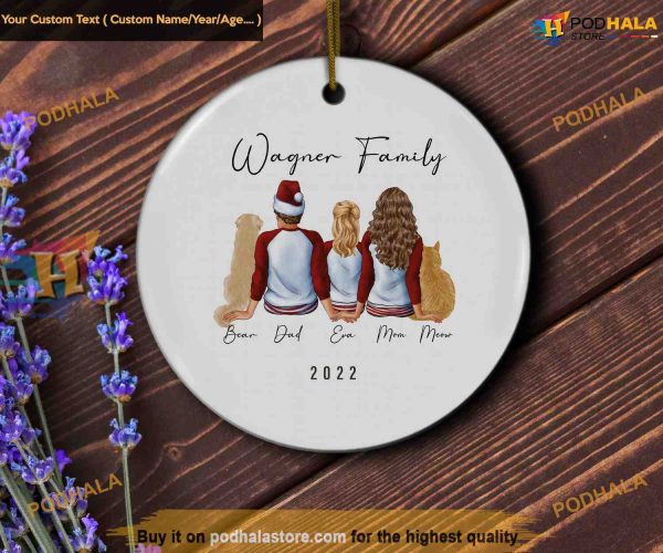 Family Ornament 2023, First Together Christmas Personalized Decor