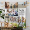 Family Photo Blanket, Home Decor, Gift from Daughter, Wedding, Soft Blanket