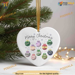 Famous Christmas Ball Ornament 2023 Tour Memorabilia Swiftie Fan Gift 2
